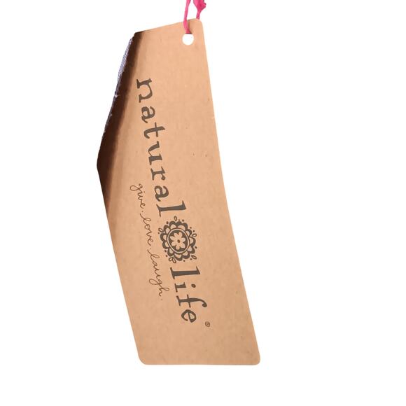 New Natural Life Cut It Out Tee XL Charcoal Floral Open Back Cotton Top - Picture 14 of 14